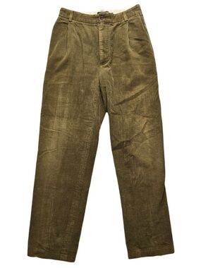 Vintage Filson Corduroy Pants 37.5x29 Olive Green Pleated Workwear
